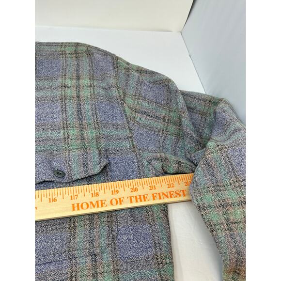 Gold Crest Shirt Shacket  Men Lg Utility Outdoors  Thick Comfy Plaid Cotton - Picture 6 of 10